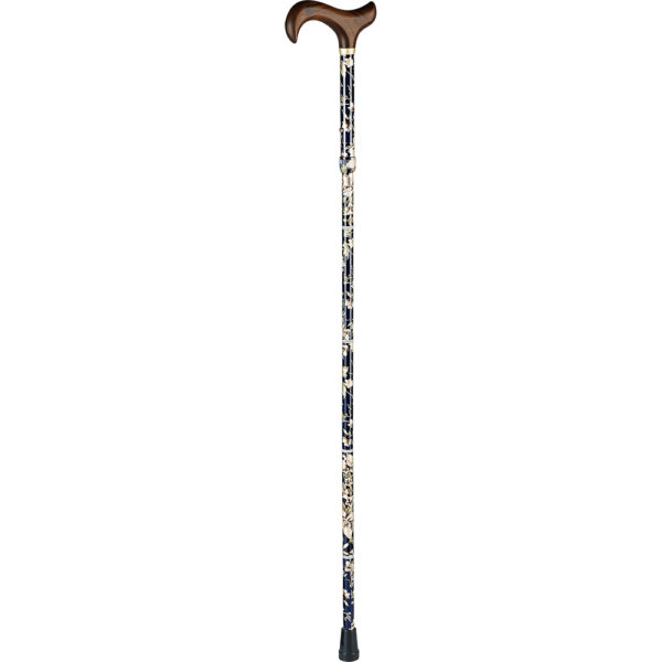 Folding Coloured Walking Stick - ElderEase